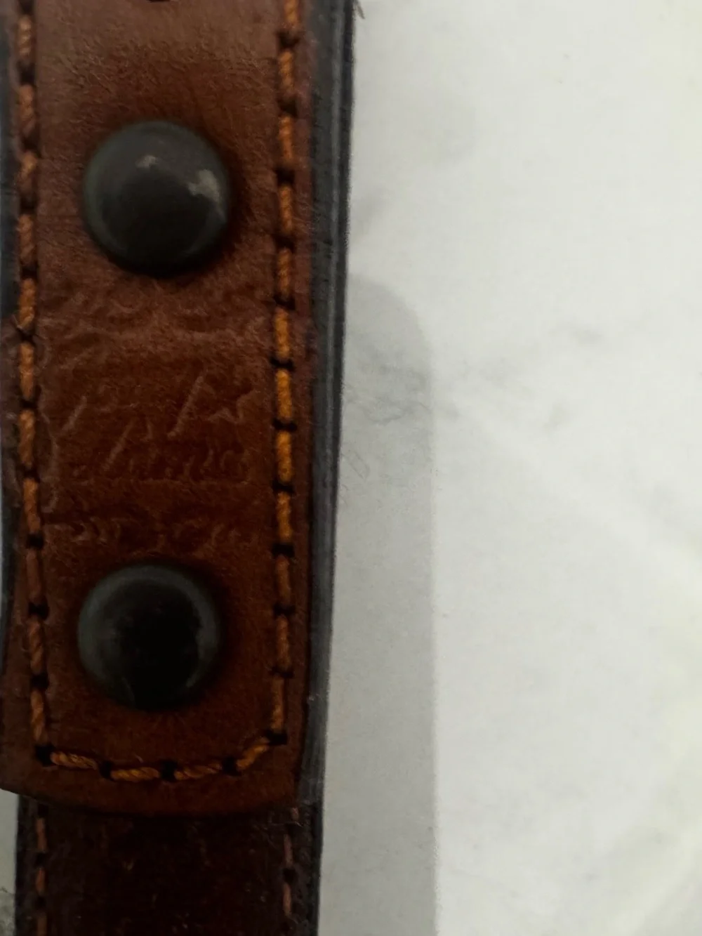 Tony Lama Braided Brown Leather Belt with Silver Conchos 34”
